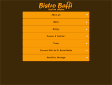 Tablet Screenshot of bistrobaffi.com
